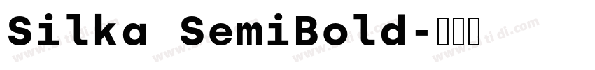 Silka SemiBold字体转换